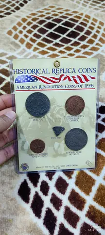 Rare American Revolution Replica Coins Set