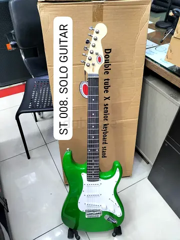 Vibrant Green ST 008 Solo Guitar - Perfect for Beginners!