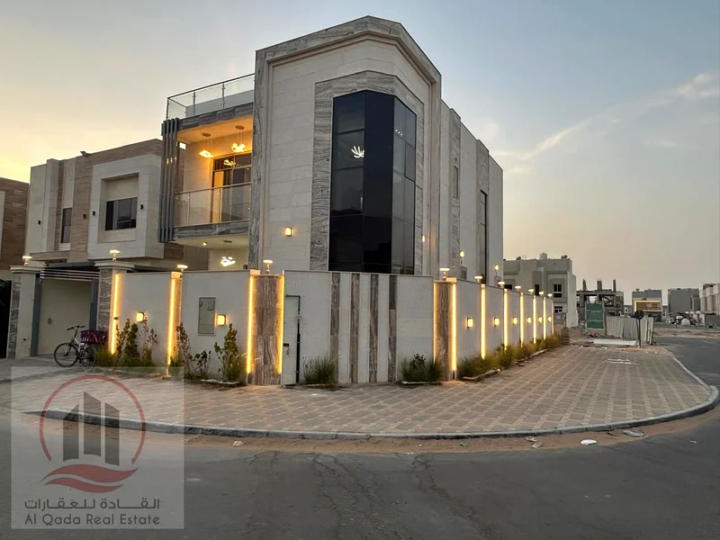 For sale, a villa in Ajman Al Helio, 5 master rooms, a Majles room, a hall, and a maid’s room, free63188636497795112