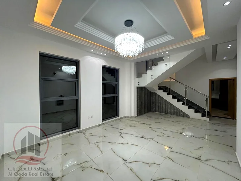 For sale, a villa in Ajman Al Helio, 5 master rooms, a Majles room, a hall, and a maid’s room, free63188636497795114