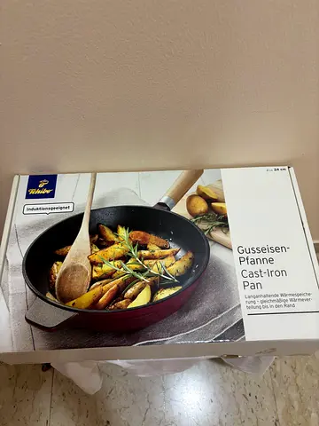 Cast iron pan from tchibo / brand new healthy cooking / by numberone bags