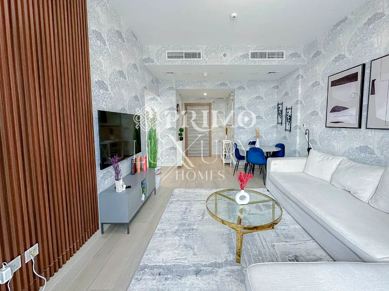 Chic 1-Bedroom Apartment with Balcony & City Views in Bloom Tower, JVC63835782661506114