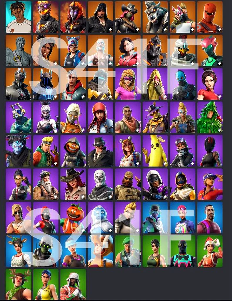 حساب أصلي لـ Fortnite (تم إنشاؤه في الفصل 1 الموسم 4)632293131070731117