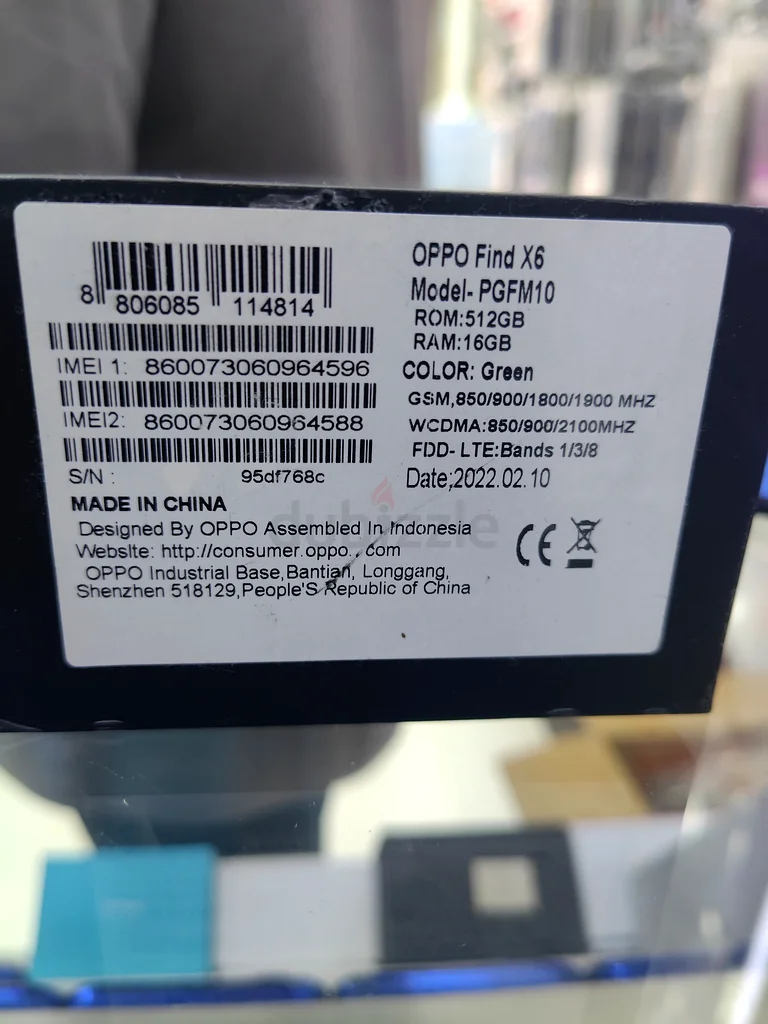 Oppo find x6   16GB  512GB63180372939009113