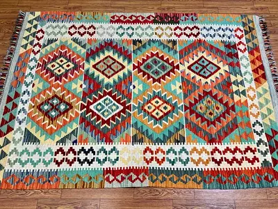 103 x 145 cm | new Handmade Multicolour Turkmen Kilim