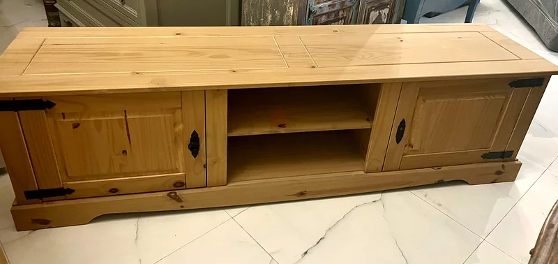 Charming Wooden TV Stand with Storage 180 cm63180833918338113