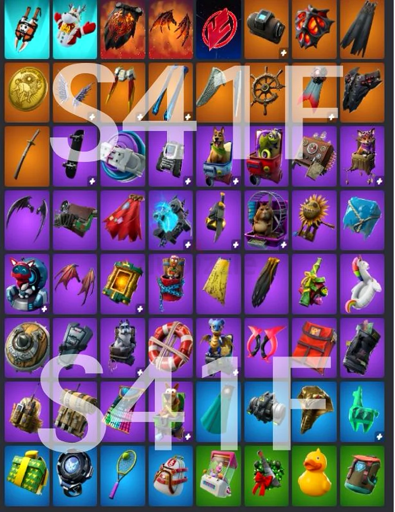 حساب أصلي لـ Fortnite (تم إنشاؤه في الفصل 1 الموسم 4)63229313107073113