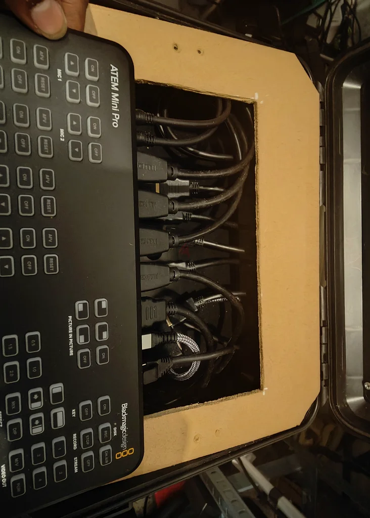 حقيبة صلبة لجهاز بث Blackmagic ATEM632602164577291111