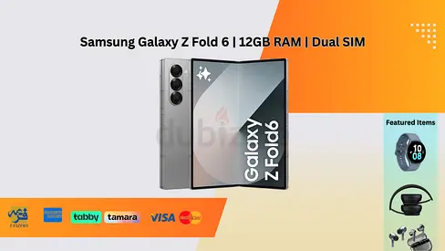 Samsung Galaxy Z Fold6 5G | 12GB RAM / 512GB Storage | Silver Shadow | International Version