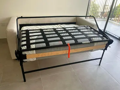 As good as new ikea vimle two seater pull out sofa bed beige