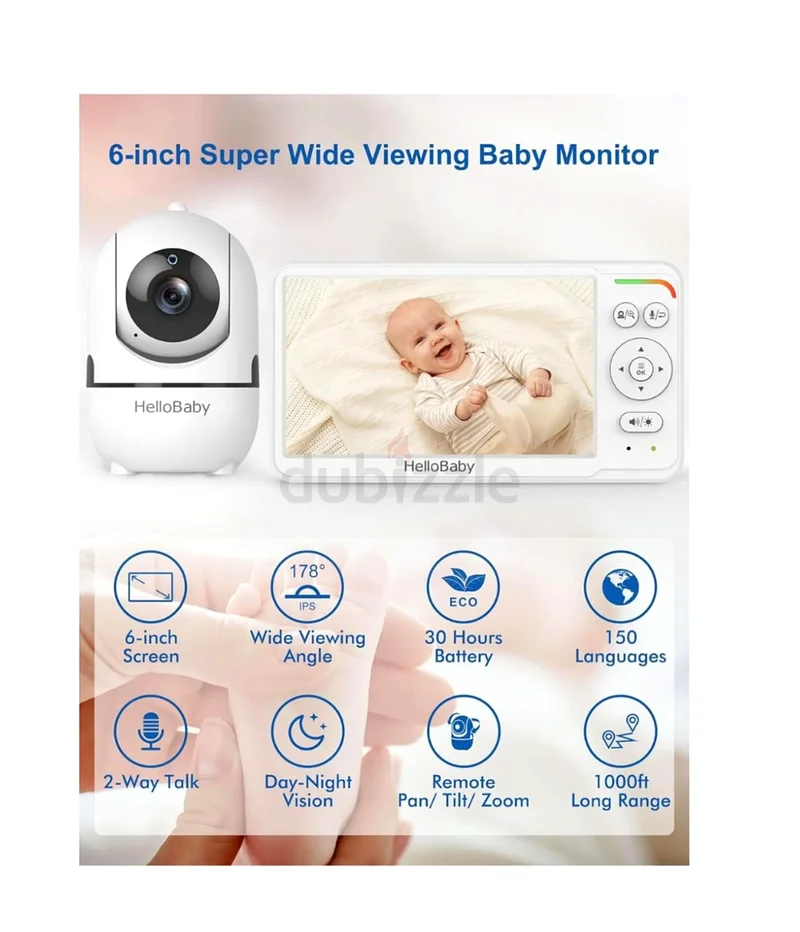 جهاز مراقبة فيديو HelloBaby (HB6560) مع حامل كاميرا أرضي63198141696641112