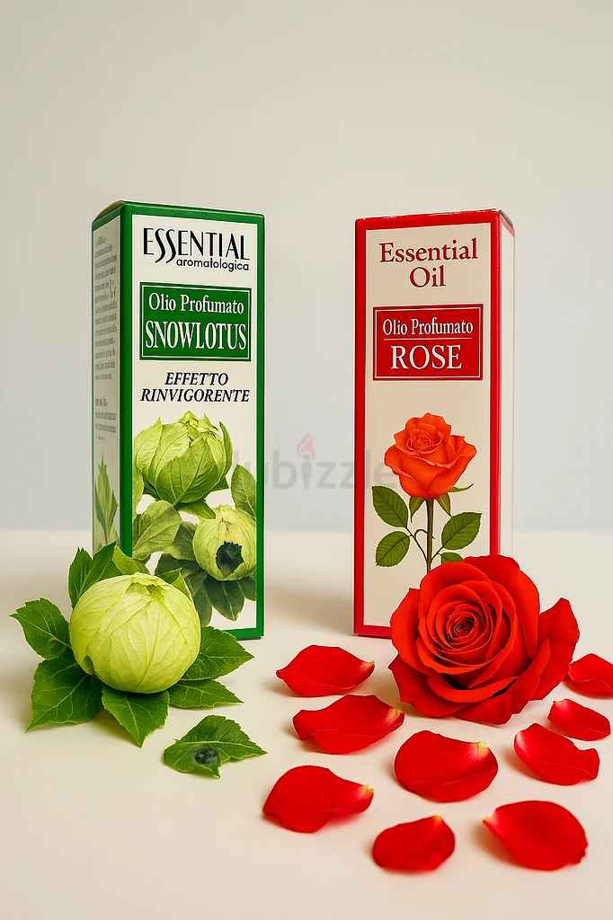 Aroma Essential Oil Bundle – Rose  Snow Lotus (Set of 2)631896238228511126