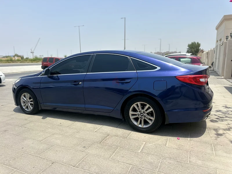 2016 model Hyundai Sonata; GCC spec; Blue color; Accident free; well maintained63150946056065112