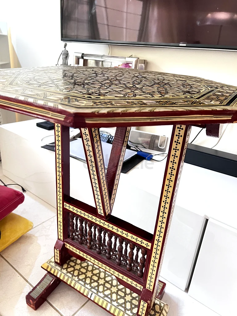 Antique Mother of Pearl small Side Table63191601491843112