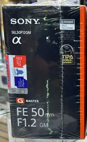 Sony FE 50 mm F1.2 G Master Prime Lens, Black ( Brand New Jumbo  warranty stock)
