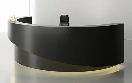 Azra Curved Reception Desk