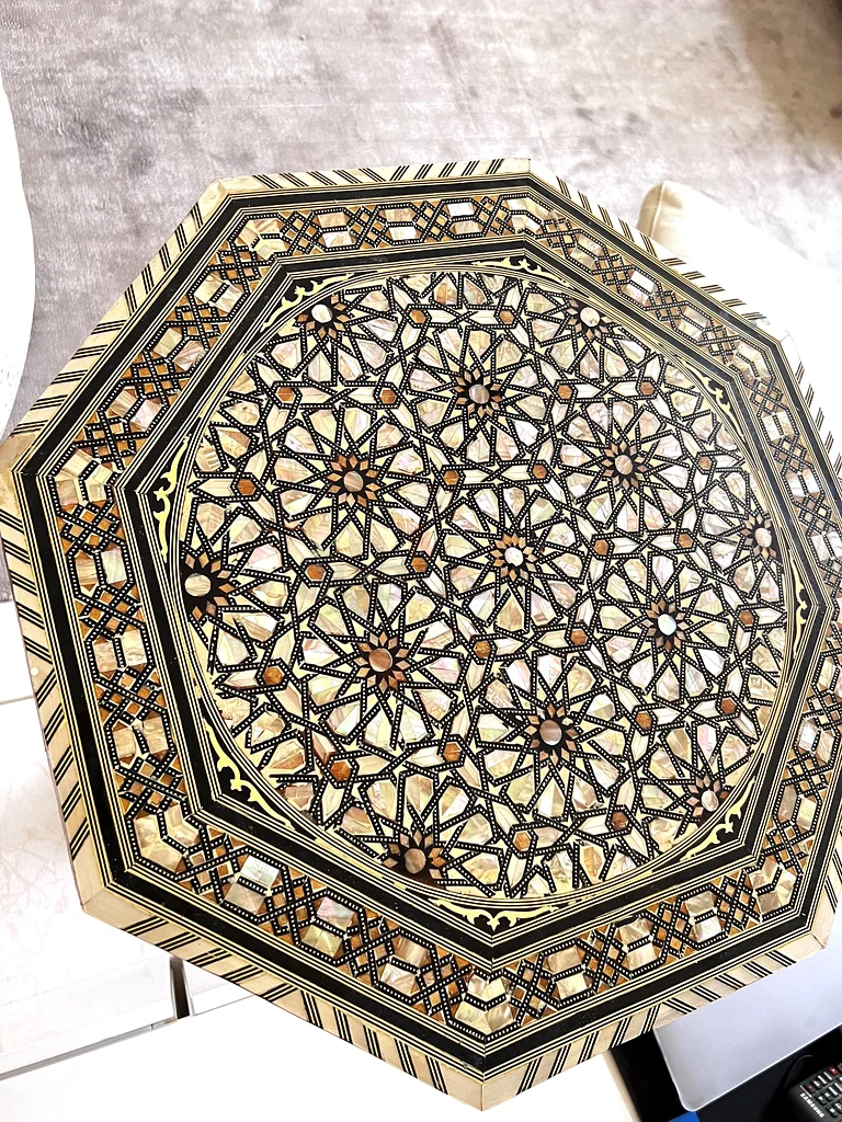 Antique Mother of Pearl small Side Table63191601491843110