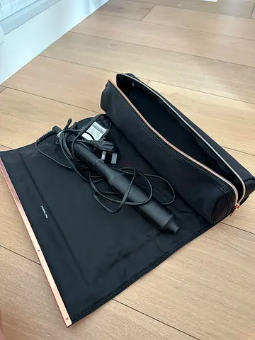 ghd classic wave wand hair curling iron + heat matt