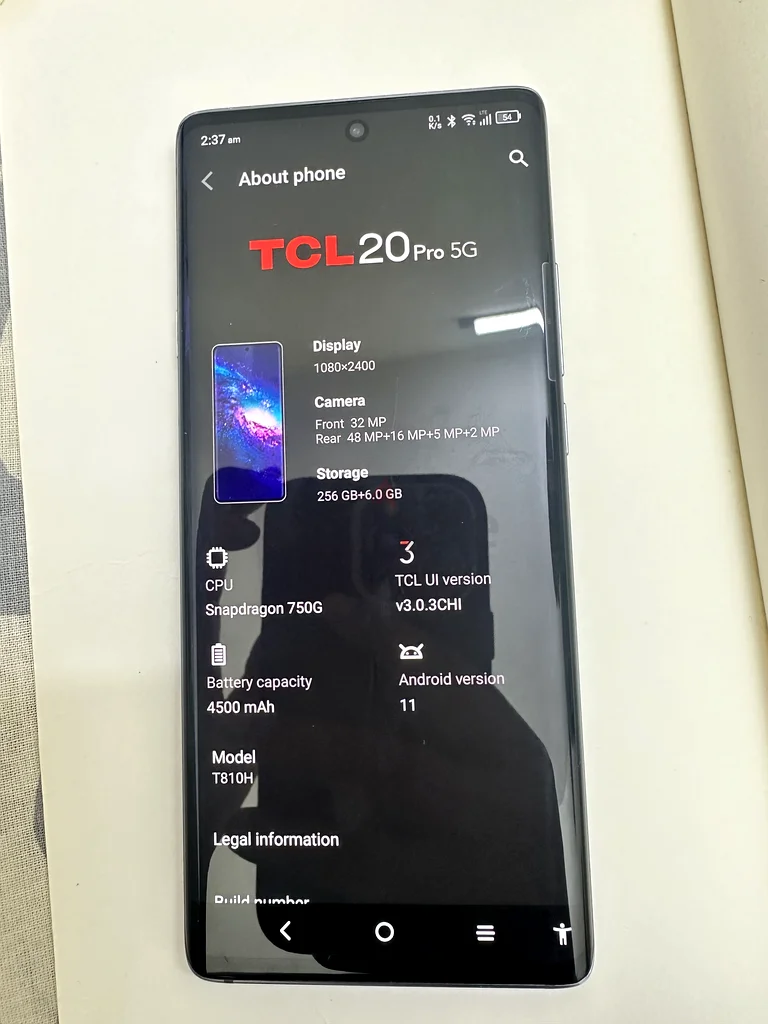 TCL 20 pro 5G63183248479491111