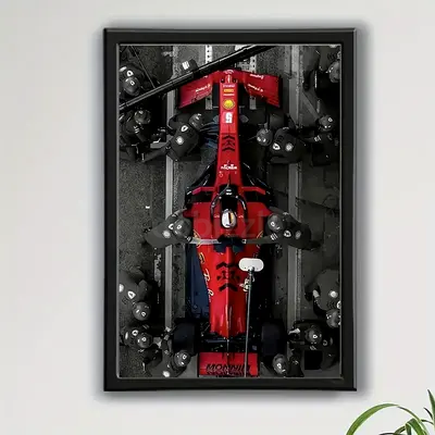 Wall Art frame - Red F1 Car art !!