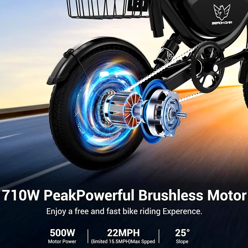 Wind Horse W3 Electric Bike ● Brand New | 1 Year Warranty | FREE Delivery | DXB374663168051427969113
