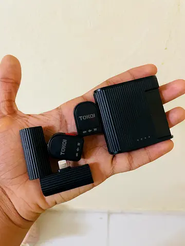 TOKQI Wireless 2-in-1 Magnetic Microphone Compatible with Type-C and IOS for Content Creators