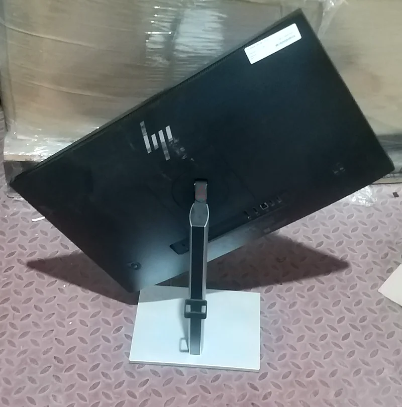 شاشة HP بحجم 24 بوصة وتردد 75 هرتز، بدون إطار، من نوع IPS، بدقة Full HD، لوحة عرض LED مع HDMI + حامل هيدروليكي، الموديل رقم E24 G5632565988160011125