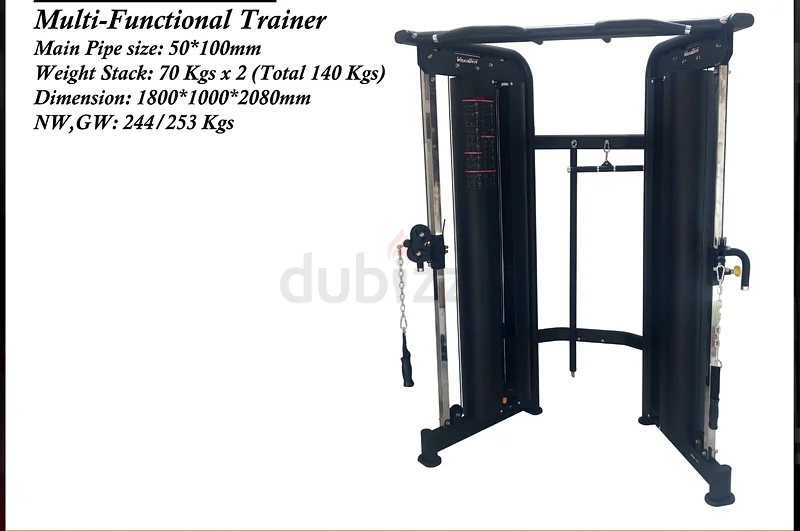جهاز تدريب متعدد الوظائف ذو عمود كابل مزدوج للمنزل63253481897089111