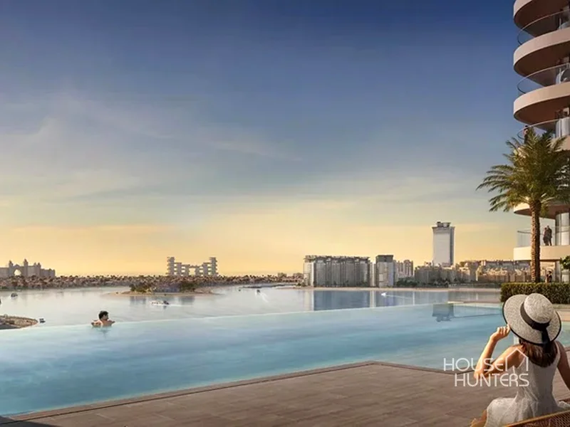 منظر رائع على البحر والنخيل | دفع مرن63229648681986111