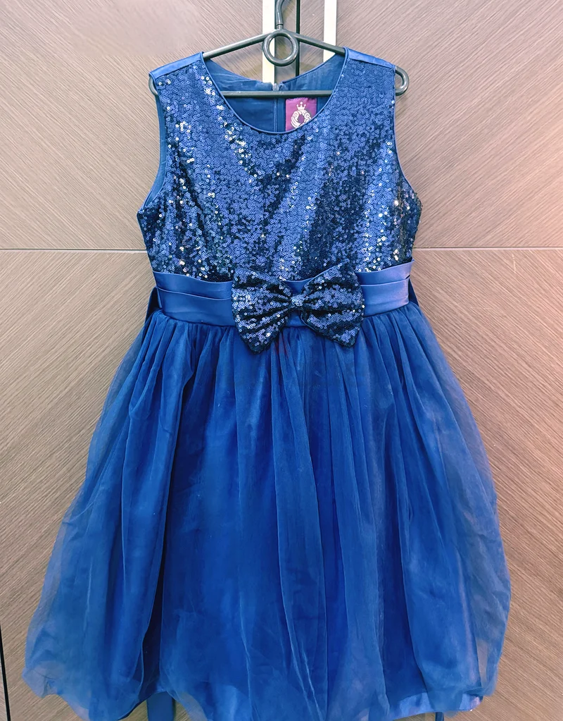 Gorgeous Blue Sequin Party Dress for Girls63236120989827110