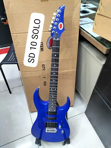 Blue SG-5 Solo Electric Guitar - Perfect for Rock Lovers!