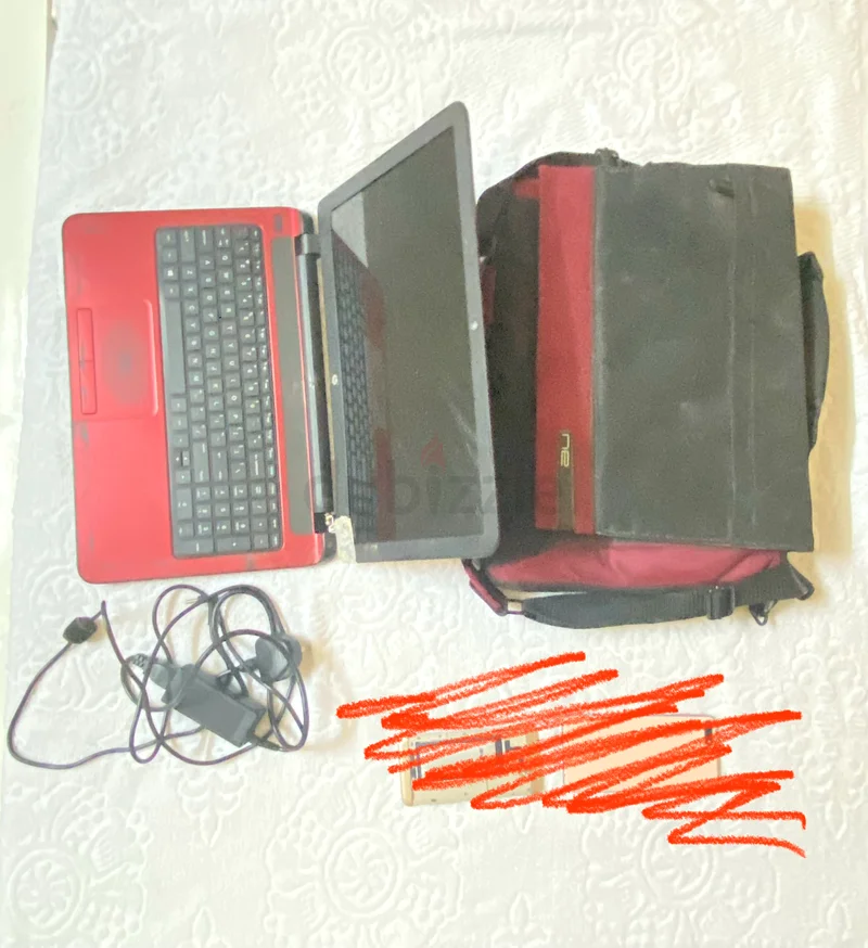 كمبيوتر محمول من HP مع حقيبة وإكسسوارات - للقطع!63258147621122111