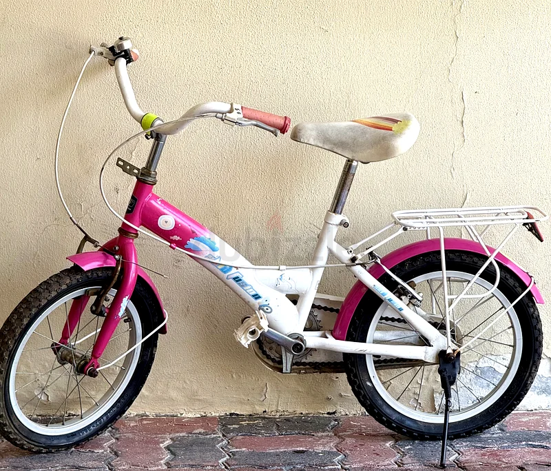 Colorful Pink and White Bicycle63197643447170111