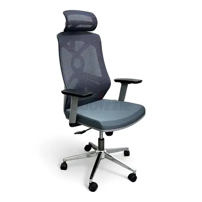 Ergonomic Mesh Office Chair with Adjustable Headrest and Lumbar Support