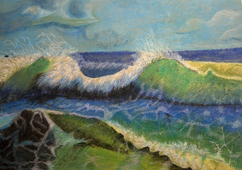 Different drawings on paper pencils/watercolour/pastel63223850726913114