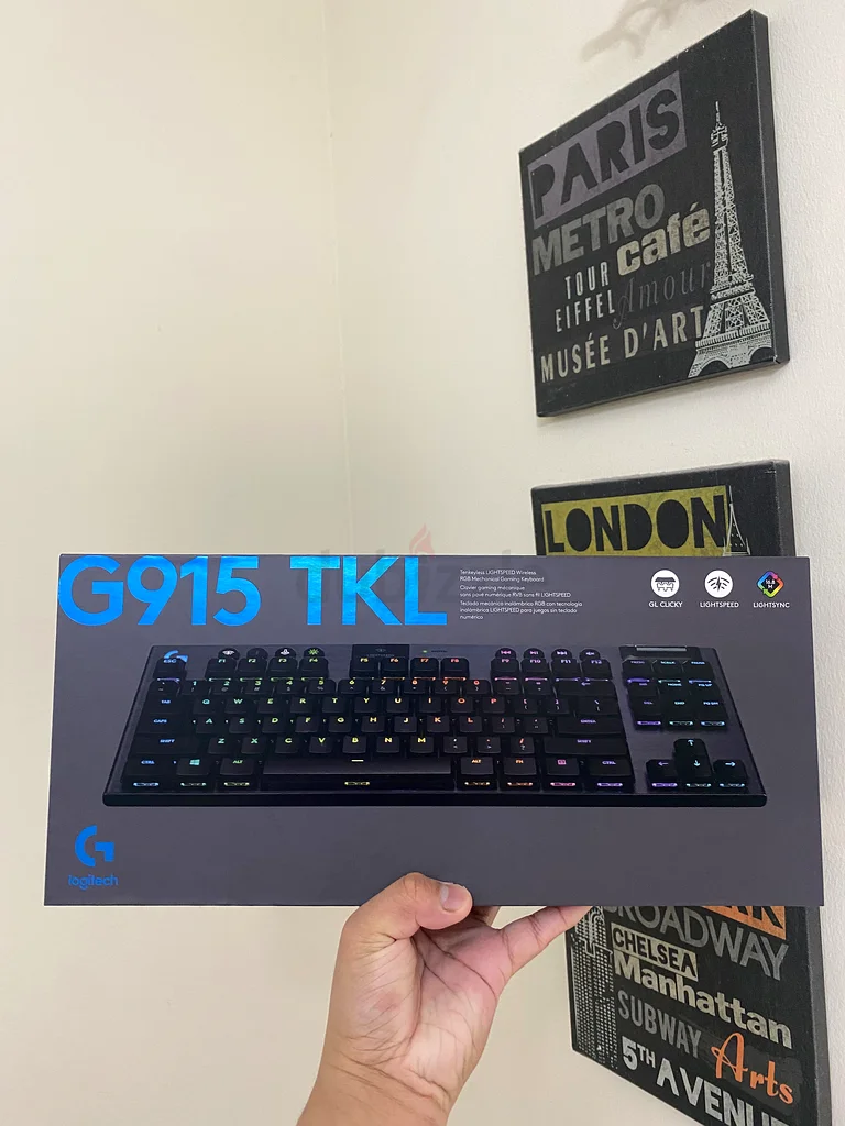 لوحيقة ألعاب لاسلكية Logitech G915 TKL جديدة بالكامل63253966522627110