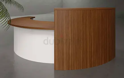 Curved Anka Reception Desk