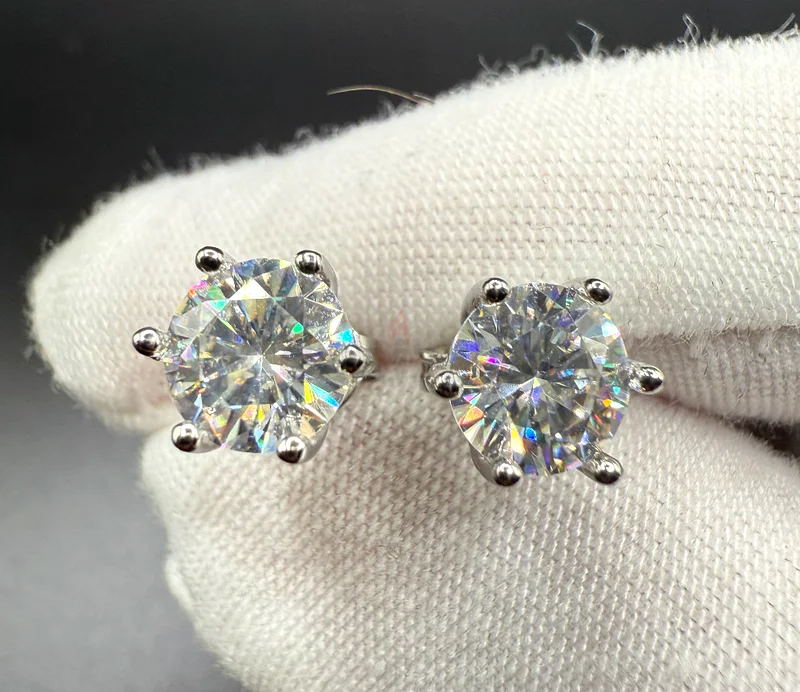 1 قيراط أقراط ماسية من المويissanite63172683663746110