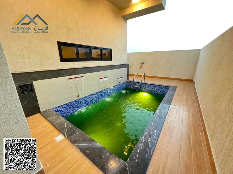 فيلا حديثة مع مسبح، شاملة جميع الخدمات (رسوم التسجيل، الكهرباء، الماء، تكييف مركزي مع الأجهزة).63910866328323113