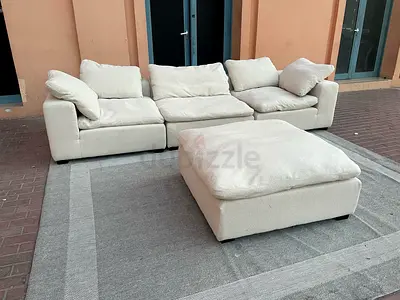 Top Quality marina home beige feather filled modular sofa