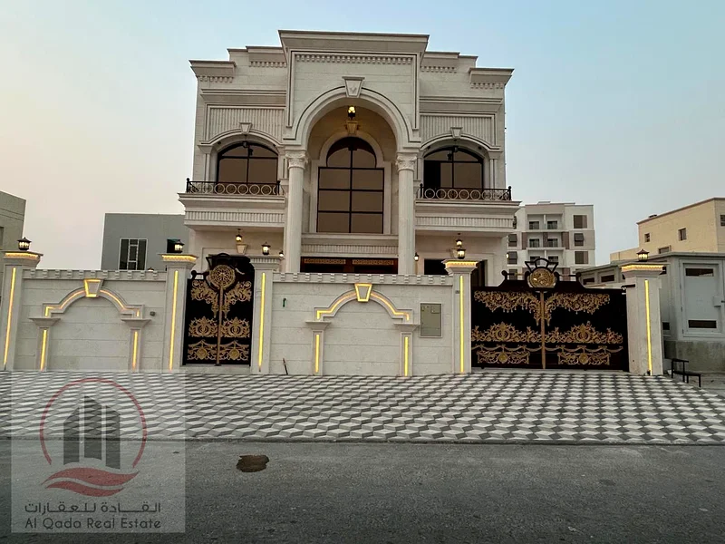 For sale, a villa in Ajman Al-Aliyah, 5 master rooms, a Majles room, a hall, and a maid’s room, freehold for all nationalities, Installment with out63873580435203111