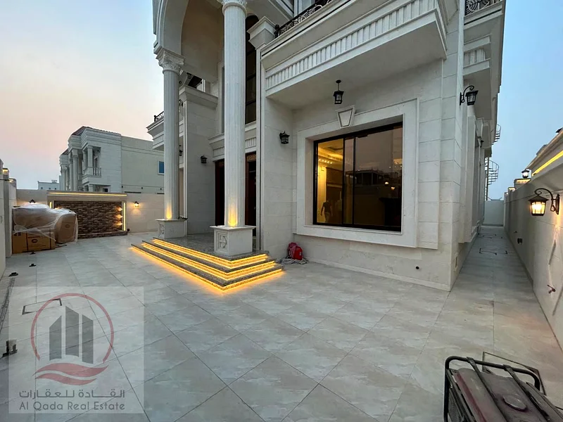 For sale, a villa in Ajman Al-Aliyah, 5 master rooms, a Majles room, a hall, and a maid’s room, freehold for all nationalities, Installment with out63873580435203114