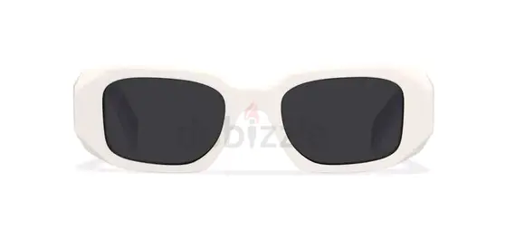 PRADA Stylish White Frame Sunglasses for Trendsetters