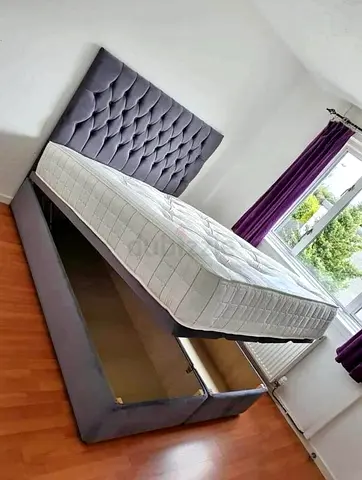 Elegant Upholstered Bed with Storage