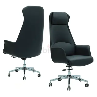 Highback executive leather chair