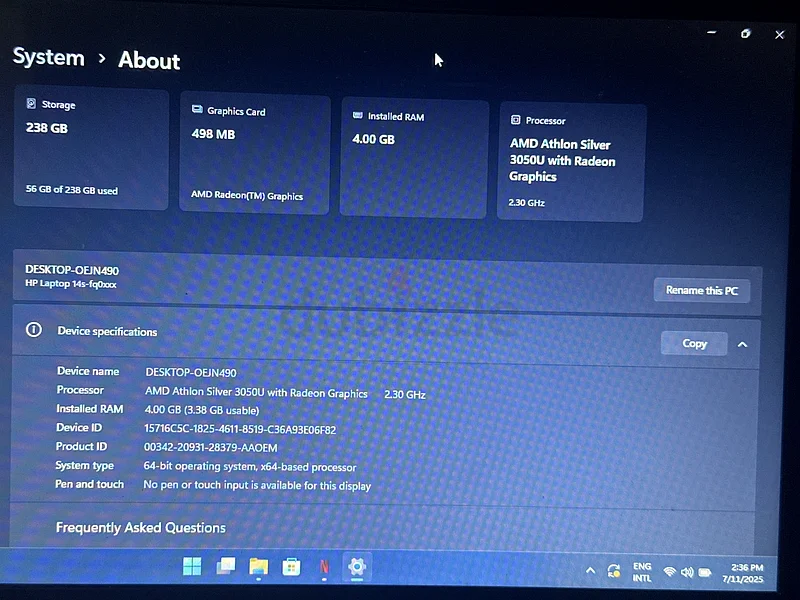 كمبيوتر محمول من إتش بي، جديد تمامًا63258147673475114