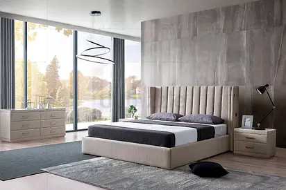 Luxurious King Size Bed Frame with Modern Design