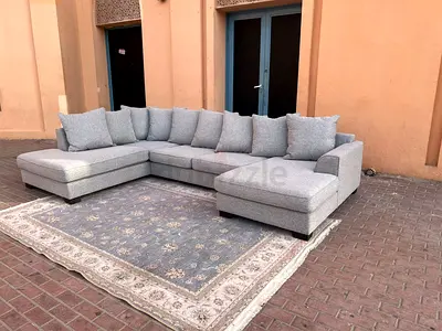 HiGH quality The One Kingstone U shape Sofa light Grey perfect Condition