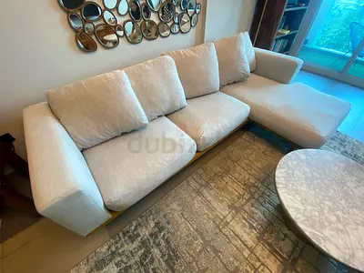 West elm newport feathers filled L shape sofa