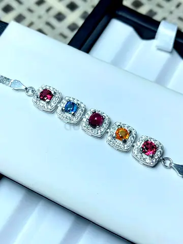 Certified Natural Gemstone Bracelet